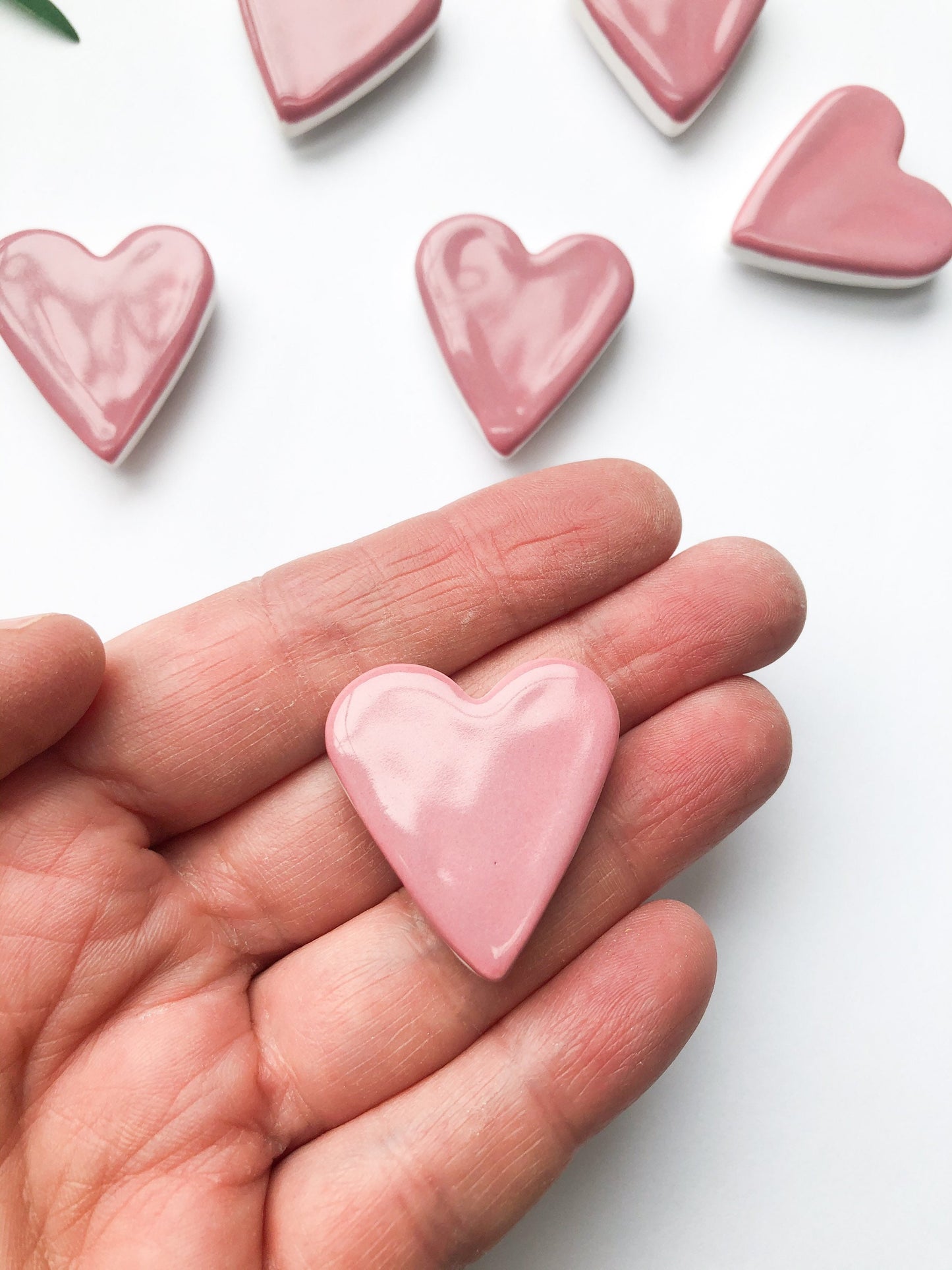 Magnet Rose Pink small heart