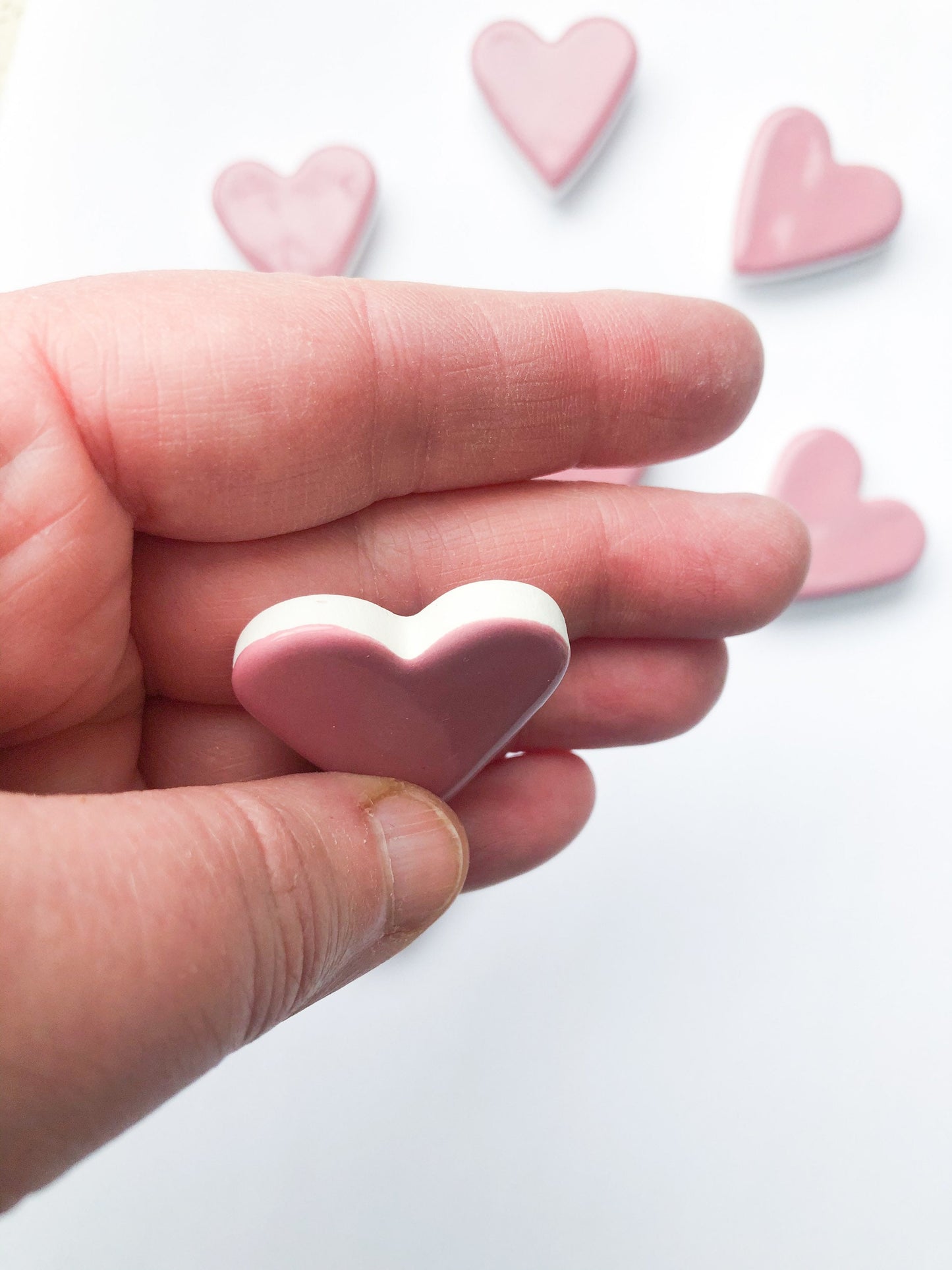 Magnet Rose Pink small heart