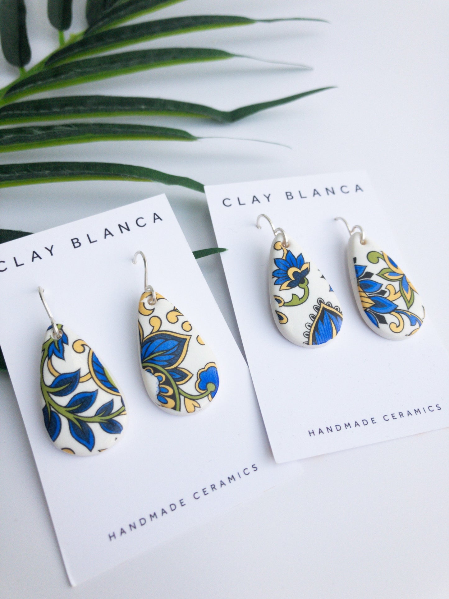Paisley teardrop dangles