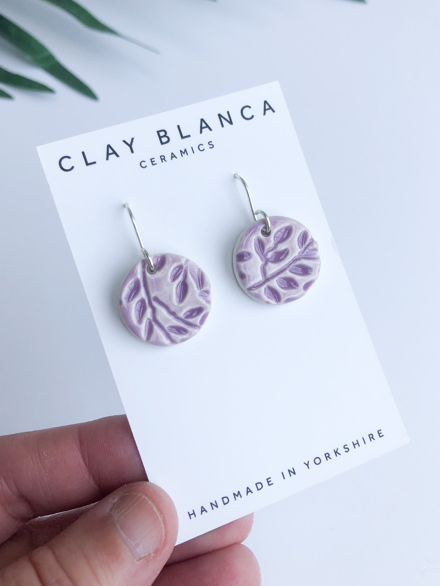 Lavender - round leaf dangles