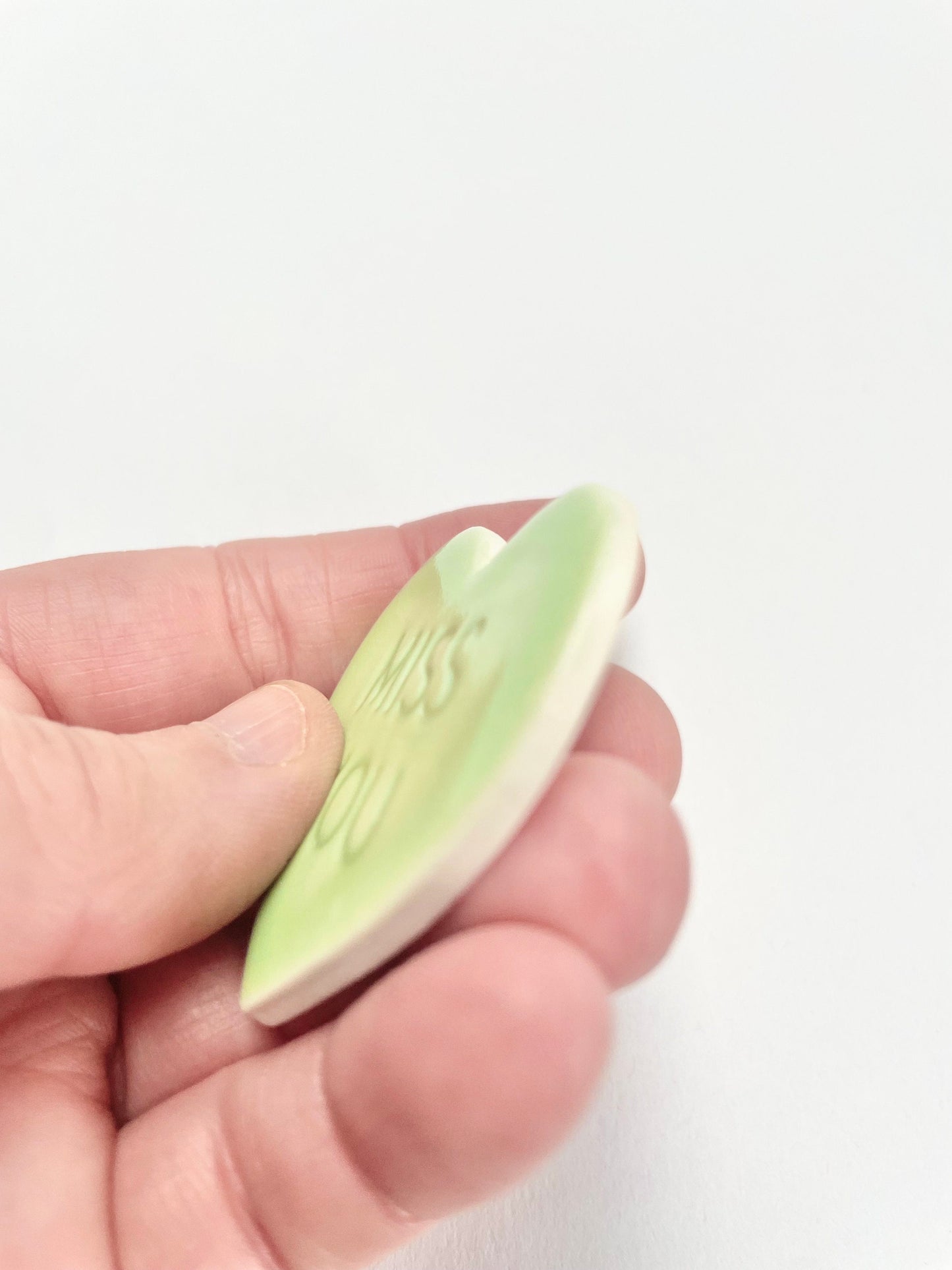 Magnet Mint Green Heart with ‘Miss You’