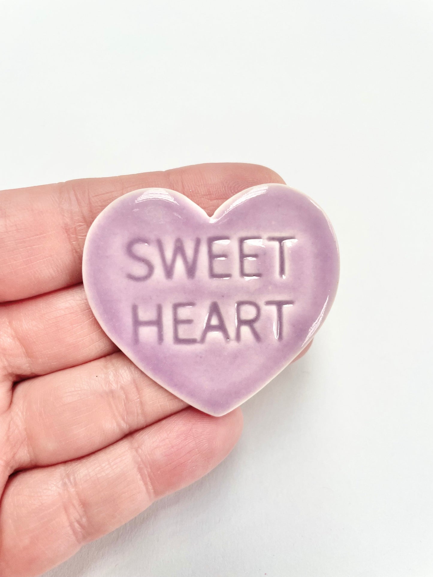 Magnet Purple Heart with ‘Sweet Heart’