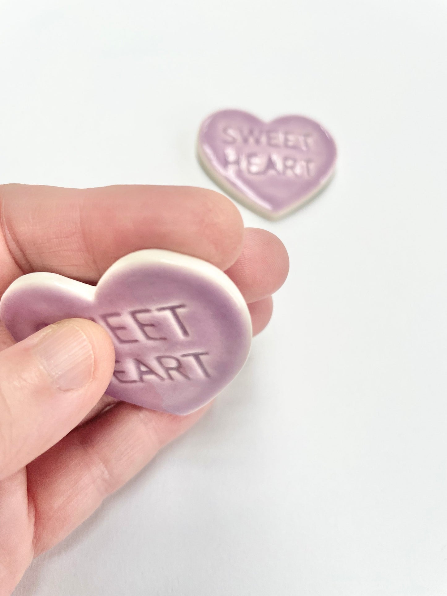 Magnet Purple Heart with ‘Sweet Heart’