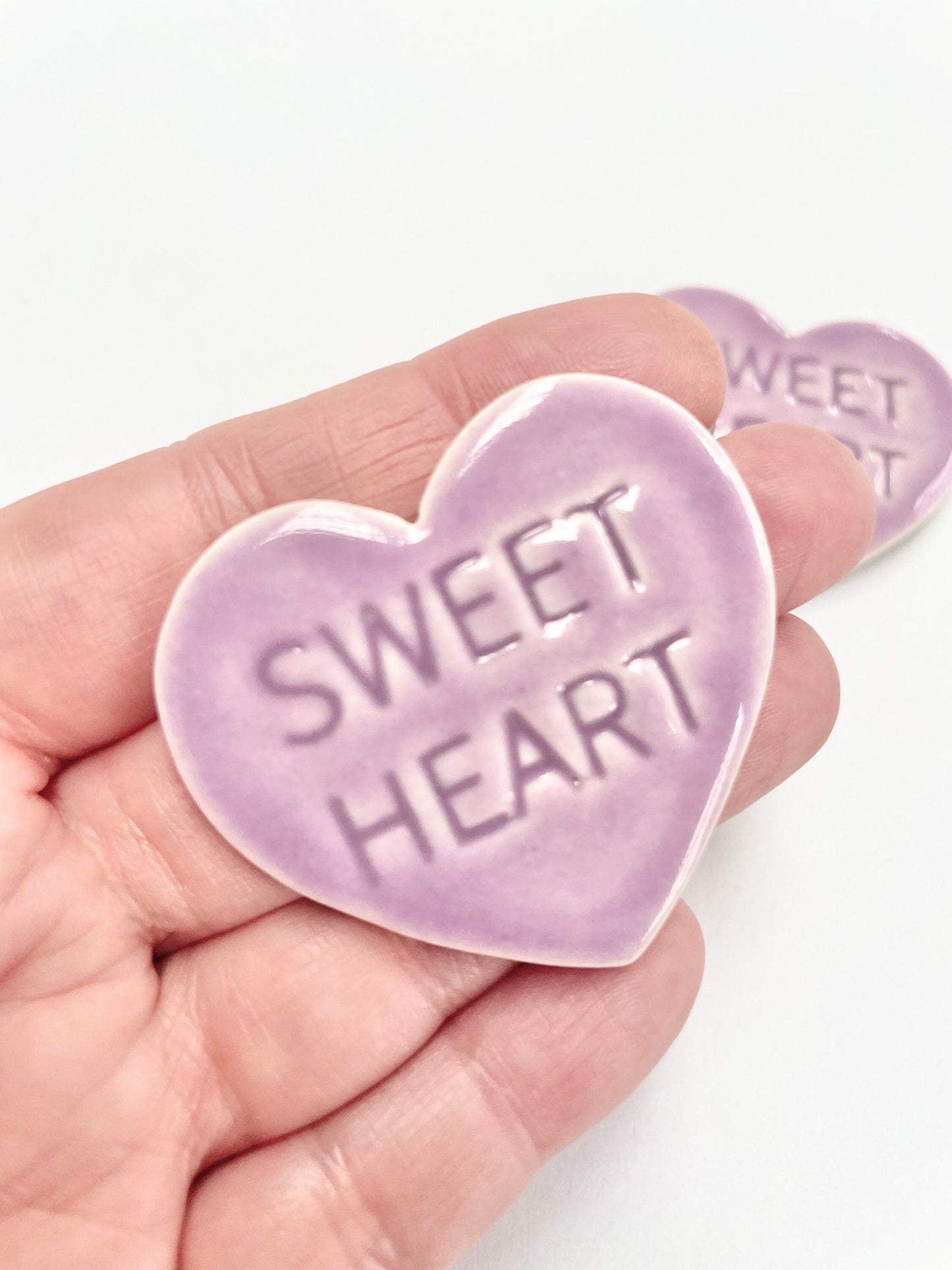Magnet Purple Heart with ‘Sweet Heart’
