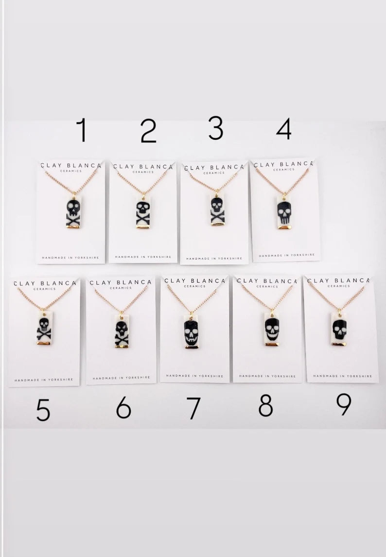 Skull rectangle necklaces