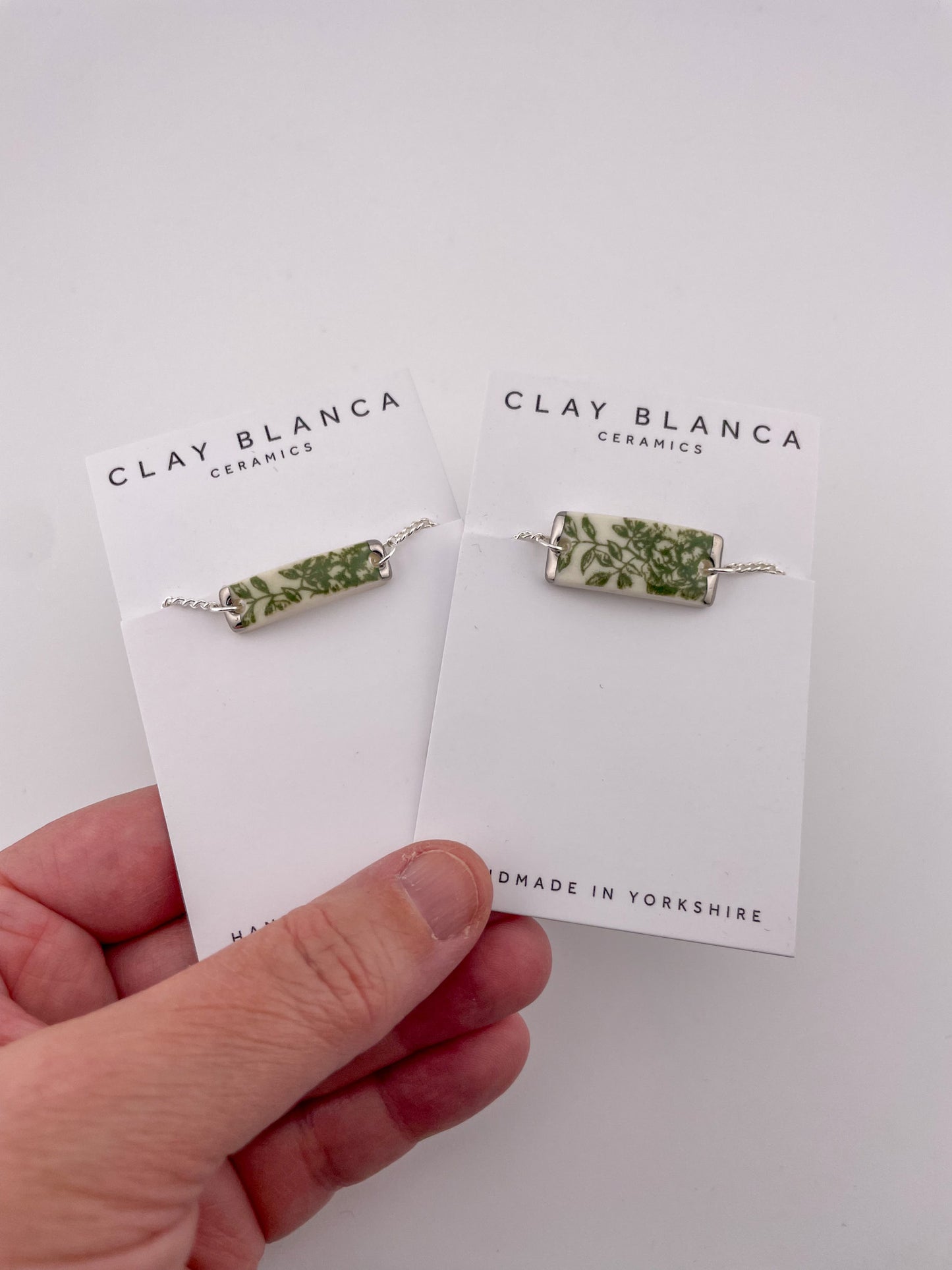 Green China rectangle bracelets